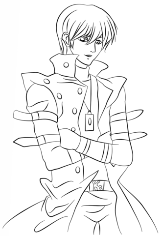 Seto Kaiba Coloring Page